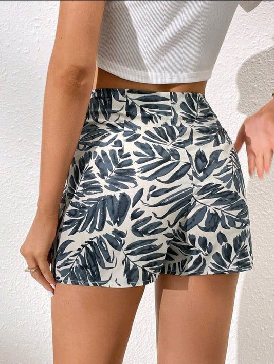 Skort Estampado Hojas