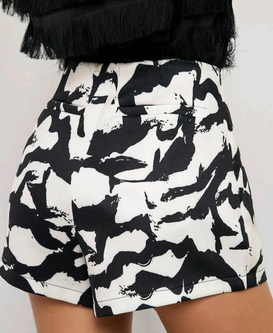 Skort Estampado Cebra