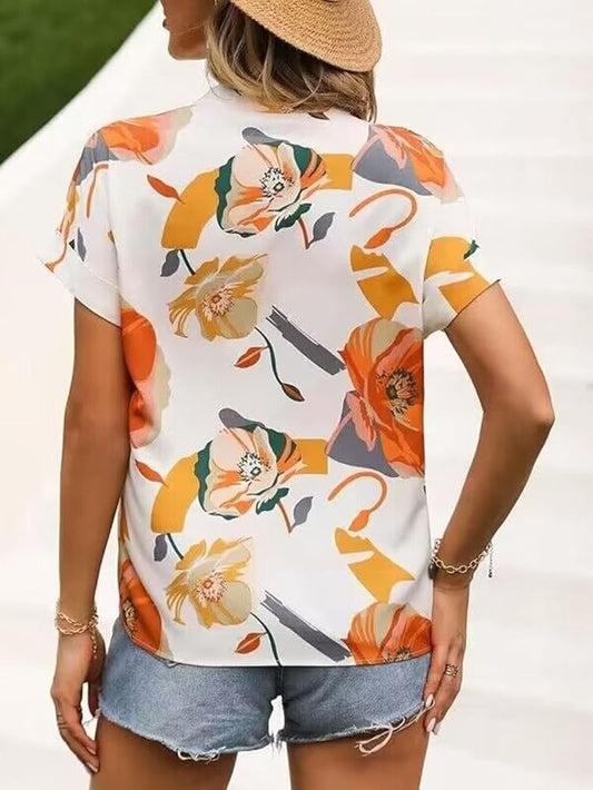 Blusa Estampado naranja