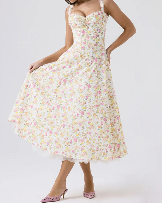 Vestido midi estampado floral   Talla pequeña
