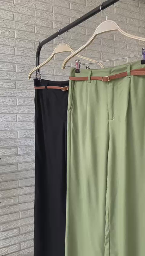Pantalón de Lino con cinturón